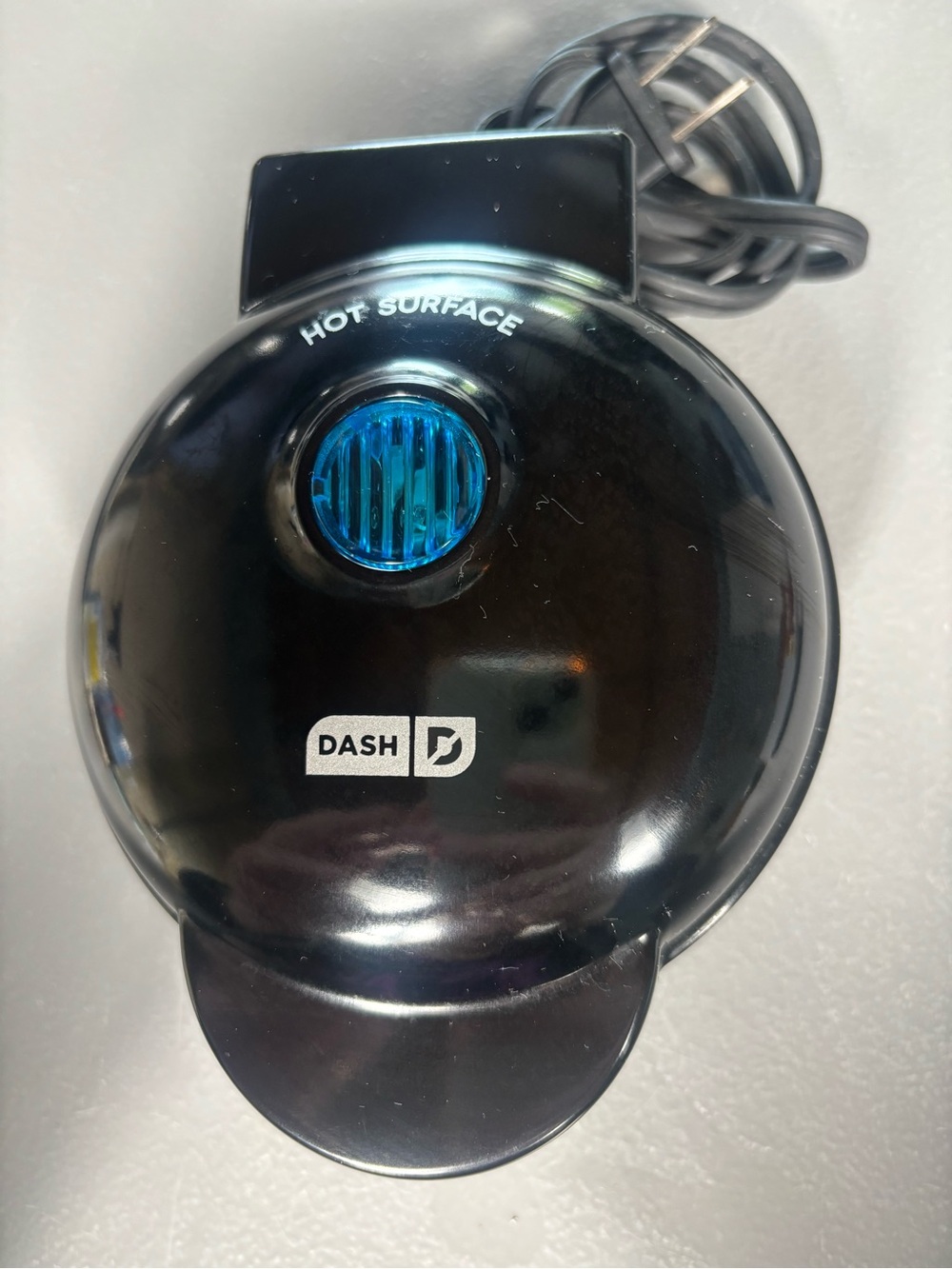 DASH Mini Maker Griddle Black 4” Nonstick Electric DMS001BK Tested Works